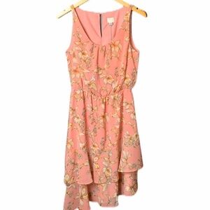 A New Day Floral Dress Asymmetrical Sleeveless